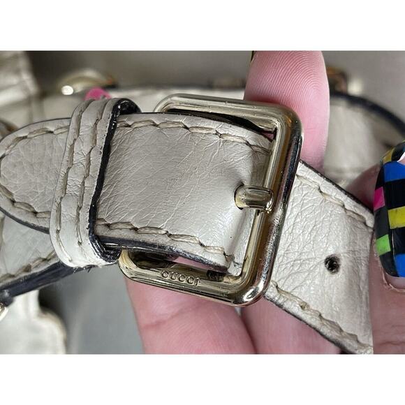 Gucci GG Canvas & Leather Charlotte Medium Shoulder Bag Monogram Hobo - Picture 6 of 16